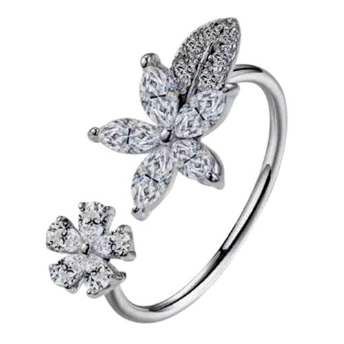 Bague pour femme en argent sterling 925 et moissanite cadeau idéal pour anniversaire