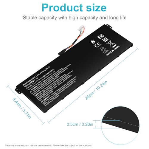 Image of ASUNCELL AP20CBL Laptop Battery Replacement for Acer Aspire 5 A515-45 A515-46 A515-45G Aspire 7 A715-43G Swift 3 SF314-43 SF314-511 Vero AV15-51 TravelMate Spin B3 B311RNA-32