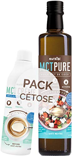  Nutribe Pack Cétose, 1 huile MCT Pure et 1 MCT...