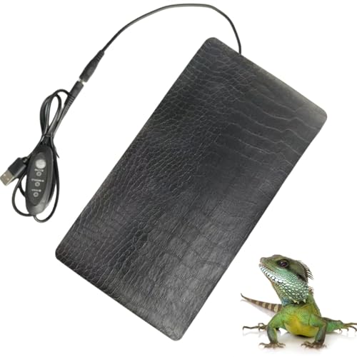 爬虫類 ヒーター 33*18cm ハムスター用 小動物用 暖房パッド 3段階温度調節 USB給電式 簡単設置 ケージの下に敷くだけ 爬虫類加熱マット 保温器具 均一加熱 ペット用ヒーターマット シートヒーター 爬虫 両生類適用 小動物対応 ポータブル 冬対