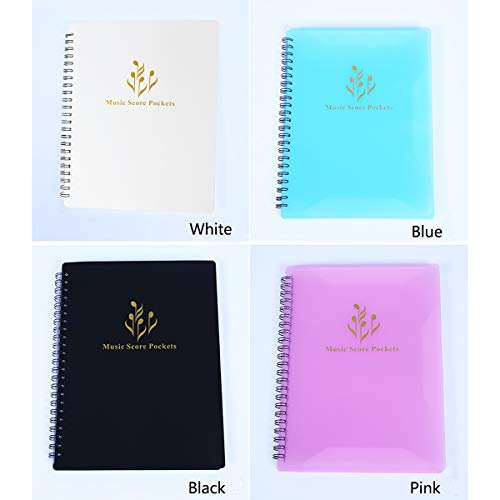 Muziekbladmap - map in A4-letterformaat, dubbelzijdig, muziekmap voor notenbatters en documenten etc. wit - Image 8