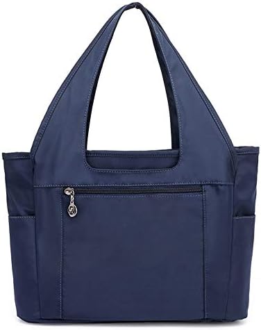 Collsants Nylon Lightweight Handbag for Women Waterproof Tote Shoulder Purses Bag (Blue)