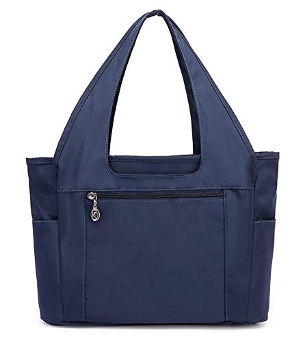 Collsants Nylon Lightweight Handbag For Women Waterproof Tote Shoulder Purses Bag (Blue) #TOP5