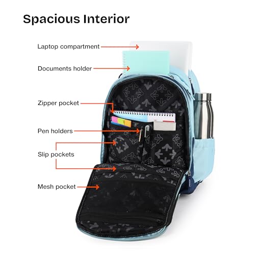 Image of Nasher Miles Polyester Laptop Backpack | Ideal for College, School, Office & Travel | Men, Women, Boys, Girls