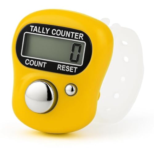 VERTIS Mini Hand Tally Counter Finger Ring Digital Electronic Head Count, Multicolor, for Mantra Jap and Cricket Umpire - Multicolor (Pack of 1)
