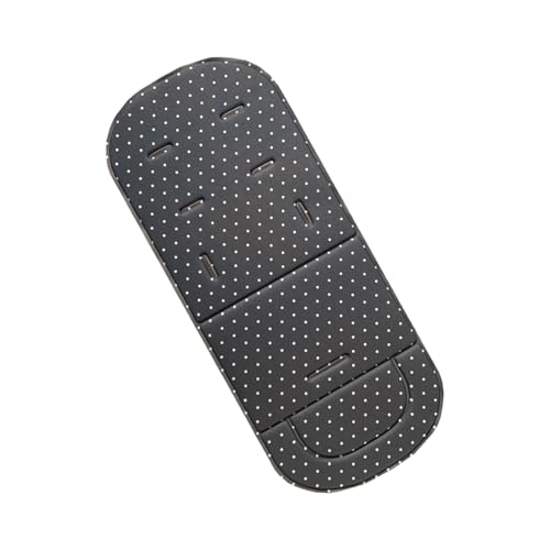 Colchoneta Silla Paseo Universal, Cojin Carro Bebe, Cojín Universal para Cochecito de Bebé, Cojín Lavable para Cochecito de Bebé, Suave y Transpirable, 80 x 34cm,Puntos Grises