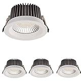LBSWYH 4er-Pack LED-Einbauleuchten, weißes Aluminium, LED-Leistenverkleidung, LED-Deckeneinbauleuchte, LED-Downlight, LED-Dosenlichter, Strahler, 10 W, 20 W, 30 W, 40 W, 50 W