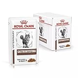 ROYAL CANIN Veterinary Health Nutrition Gastrointestinal Wet Cat Food with Thin Slices in Gravy | 48 x 85g Pouches | Formulates to Support Healthy Digestion