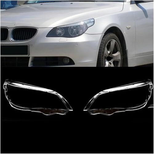 Cache phare gauche pour BMW Série 5 E60 E61 2004-2007 en verre - 3