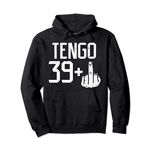 39 + Dedo Medio Fiesta Humor 40 Anos Cumpleanos Regalo Sudadera con Capucha