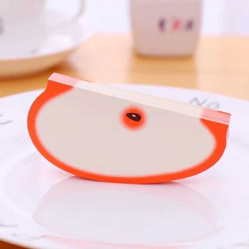 Image of Sticky Notes 3D Fruit Shape Cute Memo Pads, Colorful, 125 Pages