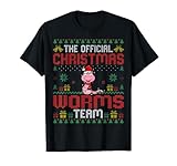 Photo Gallery christmas worms team - worms wearing santa hat xmas maglietta Photo Gallery christmas worms team - worms wearing santa hat xmas maglietta