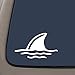NI161 Shark Fin in Water- Die Cut Vinyl Window Decal/sticker for Car or Truck 3.5"x6"