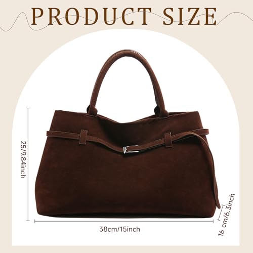 Bolso Hobo Slouchy de Gamuza Sintética para Mujer miniatura 3