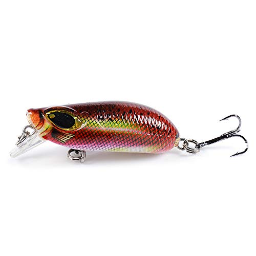 Isca de pesca, Andoer 5,8 cm 7g Crankbait Pesca Isca de Manivela Artificial Isca Pesada Isca Pesada