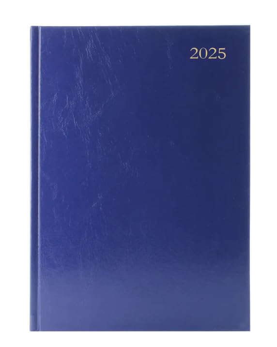 2026 Diary A4 Weekly Planner - Navy Blue Hardcover Week to View Organiser, Nay Blue
