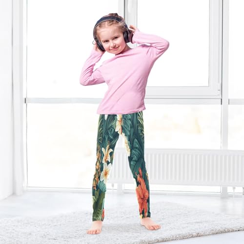 Toddler Girls Leggings Printed Yoga Pants Leggings Floral Pineapple for Kids4