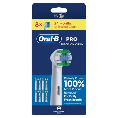 Oral-B Pro Precision Clean Lot de 8 têtes de brosse à dents pour boîte aux lettres