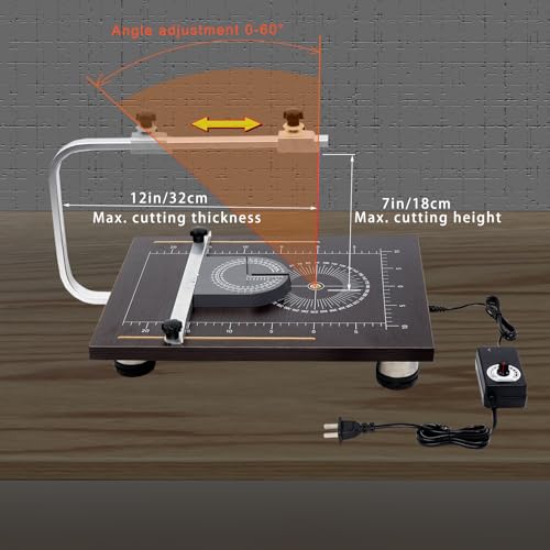24W Hot Wire Foam Cutter Table, Precision DIY Craft Tool with Adjustable Temperature Precision Cutting Tool for Styrofoam and Other Foam Materials