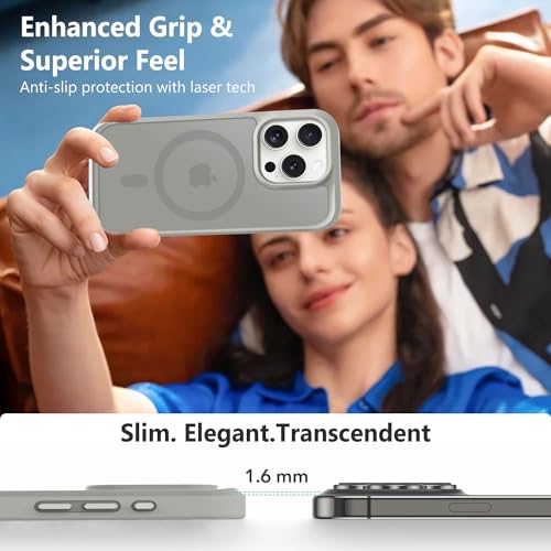 Image of MOCCA Magnetic Shockproof for iPhone 15 Pro Case,Titanium Gray