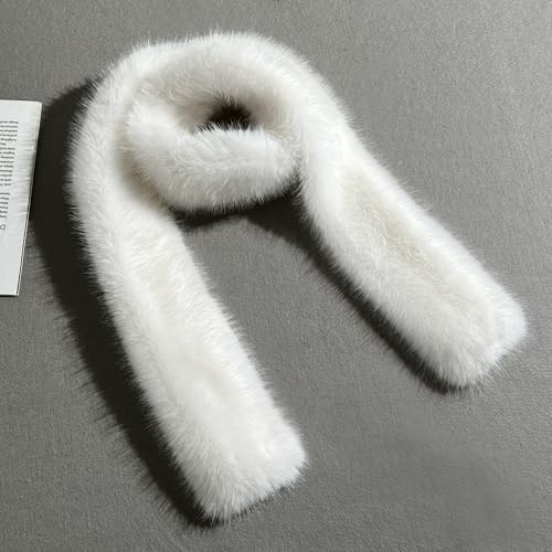 71" x 6" Faux Fur Long Scarf for Women – Soft Plush Winter Wrap, Elegant faux Fur Shawl, Oversized Luxe Stole3