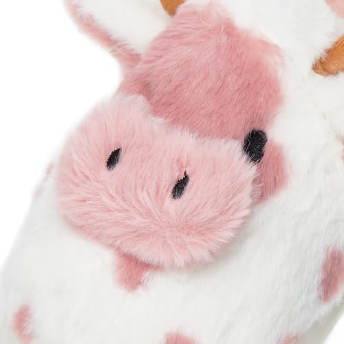 Cozy Cow Slippers for Women Men Indoor Outdoor Slippers Soft Winter Fuzzy House Slides Cute Animal Shoes Plush Sandals 20242