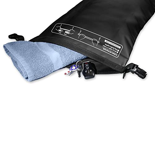 EcoGear FX Waterproof Dry Bag for Kayaking & Watersports - Black, 20L — view 3