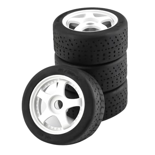 RC�J�[�̃^�C���ƃz�C�[�� Compatible With ARRMA For INFRACTION 6S F1 For LIMITLESS 1/7 RC �J�[ 4 �v���X�`�b�N�z�C�[���S���^�C�� RC �N���[���[�J�[�A�b�v�O���[�h�A�N�Z�T���[(Whit