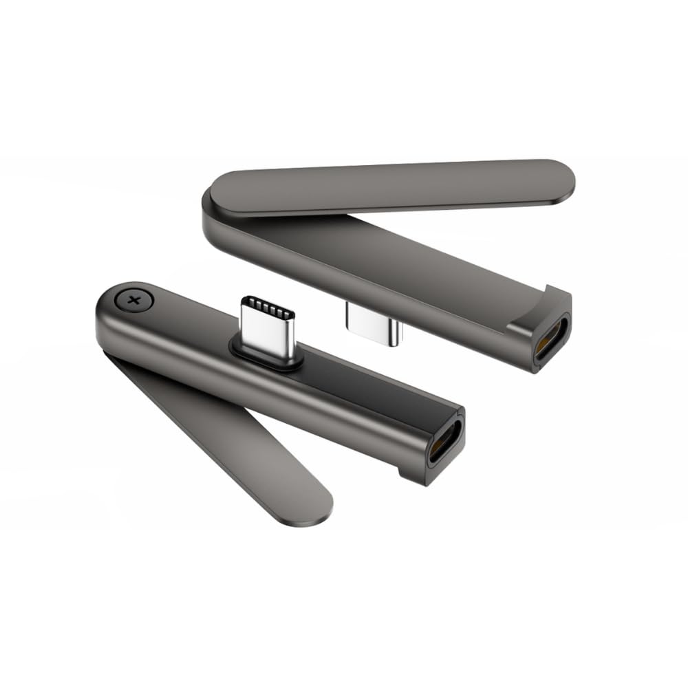 LivX 240W USB-C Katlanabilir Telefon Standlı Şarj Adaptörü – 480Mbps Veri Aktarımı, 90 Derece Dirsek Tasarım FPS-01