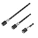 Yakamoz Pack of 3 Pieces 1/4 Inch Hex Shank Magnetic Extension Chuck Adapter Quick Release Bar Socket Screwdriver Bit Holder | 60mm/ 100mm/ 150mm Length
