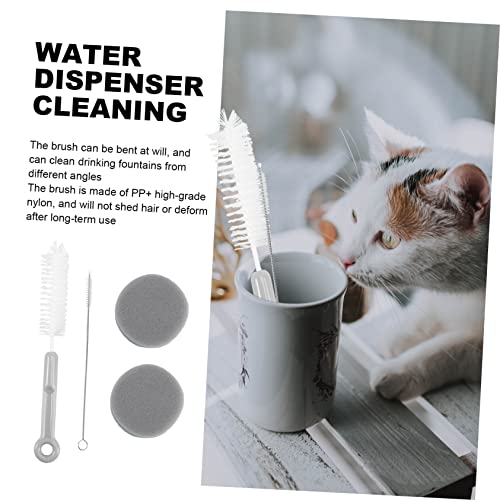 Set de 2 cepillos para fuente de agua para gatos miniatura 2