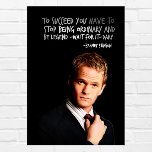 Image of Good Hope - Barney Stinson Poster 12x18 Inch Legendary Motivational Quote Wall Art How I Met Your Mother TV Series Print 300 GSM Paper for Wall Decor wall decoration Office, Bedroom, Study Room Decor