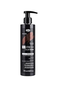 Lisap Color Depositing Hair Mask, Chocolate, 8.45 oz, Hair Gloss Toner Deep Conditioning Hair Mask, Dry Damaged or Color Treated Hair Repair, With Hydrating Camellia Oil, For Shine & Moisturization
