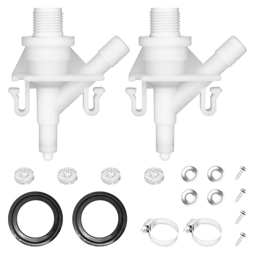 Image of 31705 RV Toilet Water Valve Kit Freeze-resistant and Leak-resistant RV Toilet Parts Compatible with Thetford Aqua-Magic V High and Low Models RV Toilet