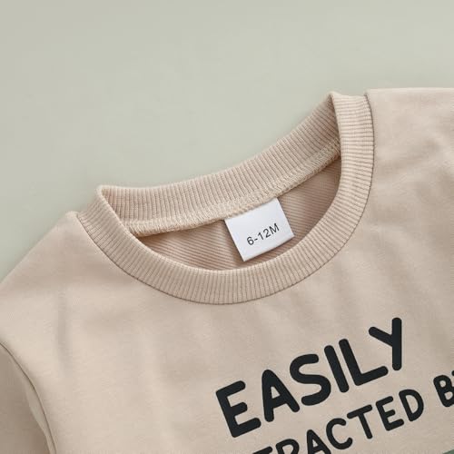 image for WZTYYDS Toddler Baby Boy Fall Clothes Letter Truck Print Long Sleeve P