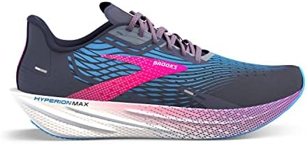Brooks Women’s Hyperion Max Neutral Running Shoe - Peacoat/Marina Blue/Pink Glo - 8 Medium | Image 1