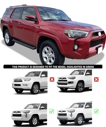 Estribos APS Running Boards 6in Negro para Toyota 4Runner miniatura 2