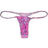 OROCOJUCO Sexy Men's Posing Micro Bikini Thong Underwear Slim Cut Swim G-String Hipster Tangas Star Grass M