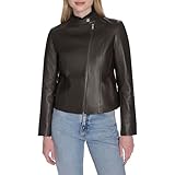 Cole Haan Women's Outerwear Jacket, Dark Espresso, Large