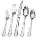 Matte Silverware Set, 20-Piece Stainless Steel Flatware Set,Kitchen Utensil Set Service for 4,Tableware Cutlery Set for Home and Restaurant, Dishwasher Safe