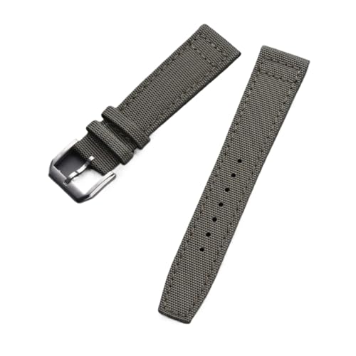 Correa de reloj de tela de vela y cuero legítimo FYXT con hebilla clásica