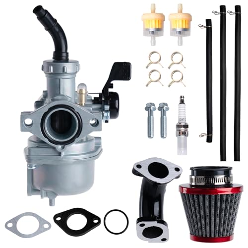 PZ22 Carburetor for Honda XR50 CRF50 Z50 CRF XR 50R Z50R Z50A Mini Trail 50 Compatible with Coolster TaoTao 110cc 125cc SSR CRF50 Pit Dirt Bike 22mm Air Filter