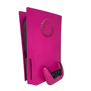 PS5 Plate Cover Case PS5 Faceplate Cooling Version Skin for Playstation 5 Disc Edition Upgraded Turbo Vents PS5