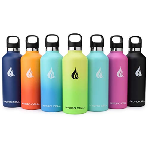 HYDRO CELL Stainless Steel Water Bottle with Straw & Standard Mouth Lids