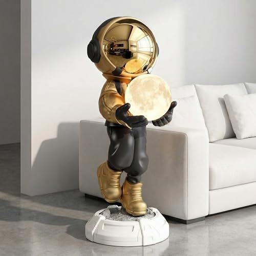 Estatua grande de astronauta para decoración del hogar miniatura 5