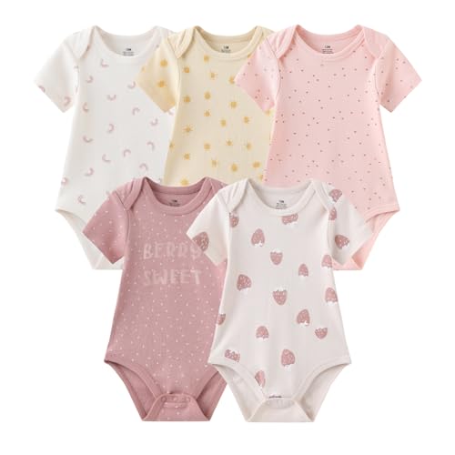Image of MAMIMAKA Newborn Layette Gift Set 27-Piece Baby Girl Clothes Bodysuits, Pants Essentials and Accessories 0-12Months