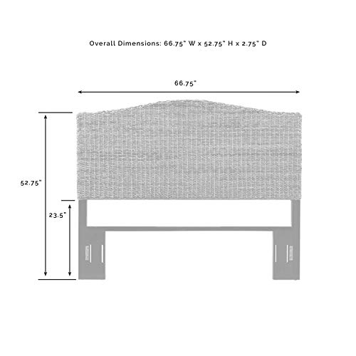 Crosley Furniture Serena Headboard, Queen, Banana Leaf #TOP2