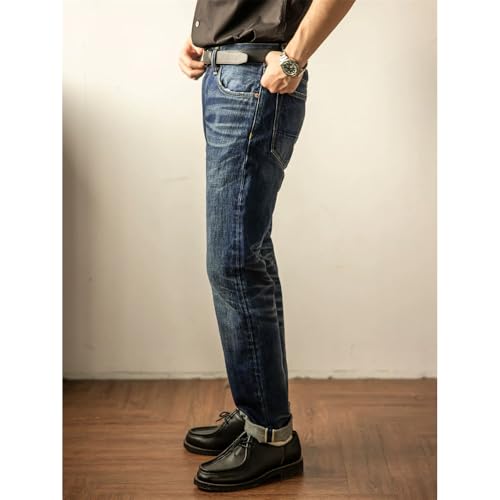 Red Tornado Slim Straight 16oz Selvedge Denim Jeans3