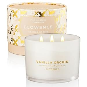 Vanilla Scented Candle – 100% Natural Soy Wax – Large 3 Wick Jar Candle – Up to 40 Hours Burning Time – Aromatherapy Candles for Home – Housewarming Gift for Men and Women