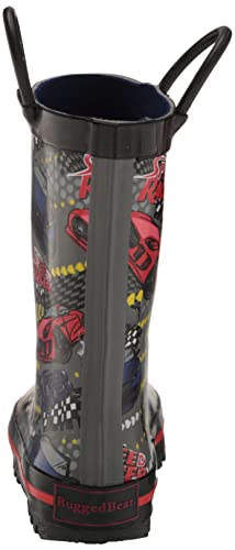 Rugged Bear Boy's Waterproof Rubber Lightweight Easy-on Rain Boot3